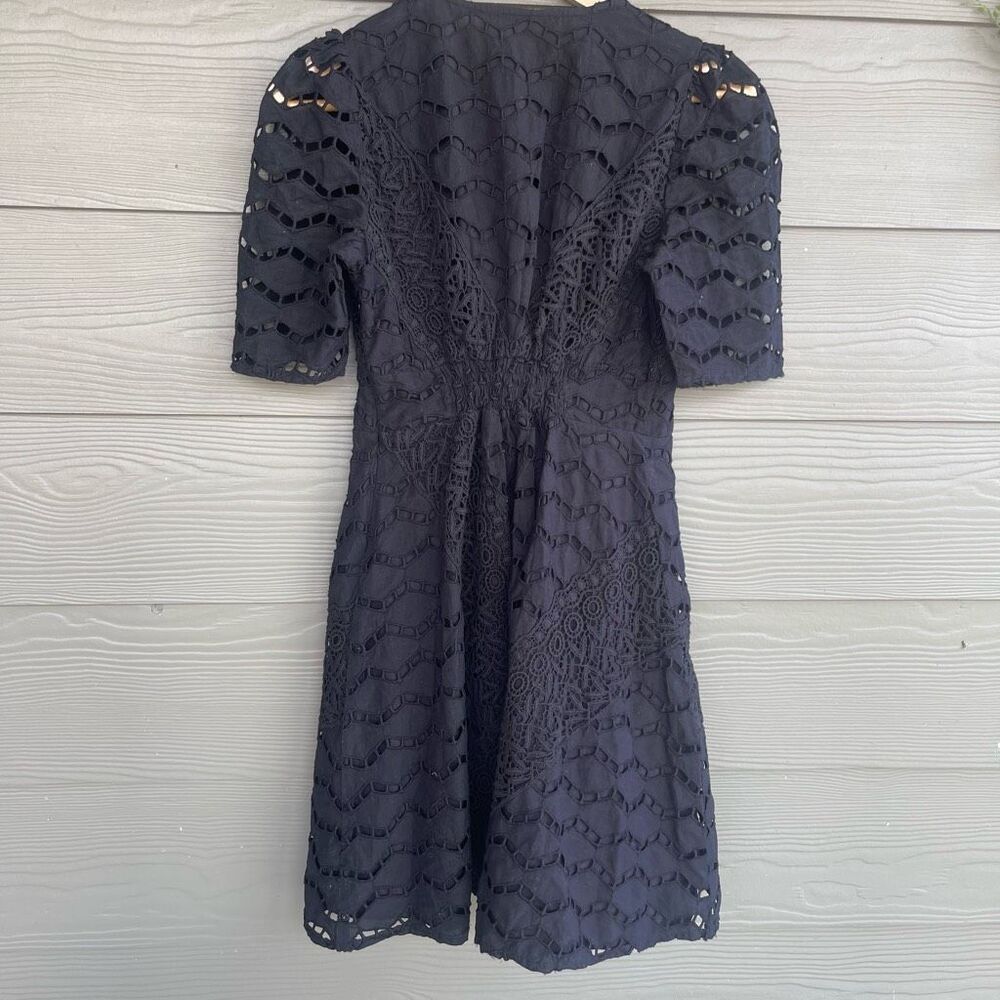 The Kooples Paris black all over lace mini dress - Picture 7 of 10